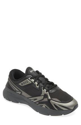 BOSS Owen Runn Sneaker in Black at Nordstrom Rack, Size 7Us / 6Uk