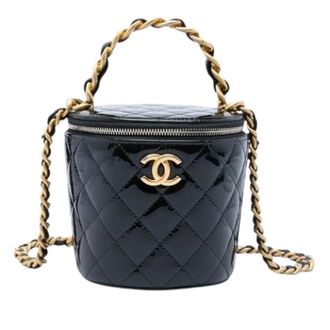 Chanel Pre-owned Afternoon Tea Vanity Case - Dames - Pre-owned - Zwart - Maat: ONE Size Leer