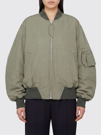 The Attico Bomber corto relaxed fit con spalle cadute e chiusura a zip