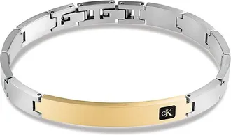Calvin Klein Mens Smooth Link Curved Bracelet - Metallic - OS