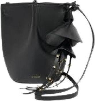 Givenchy Nano Snap Bucket Bag - Dames - Schoudertassen - Zwart - ONE Size - Leer - Tassen