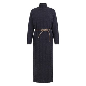 PESERICO Dames, Jurken, Zwart, Maat: L Zijde