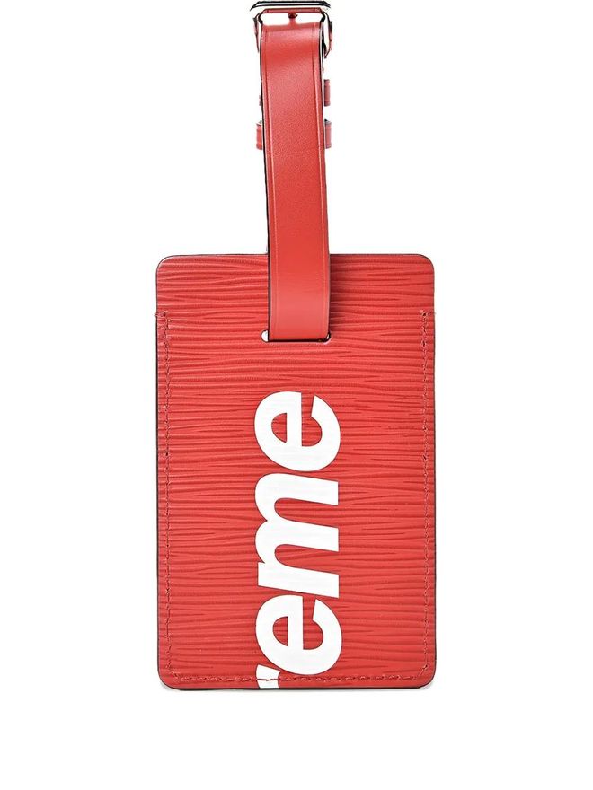 x Louis Vuitton luggage tag set - men - Leather - One Size - Black