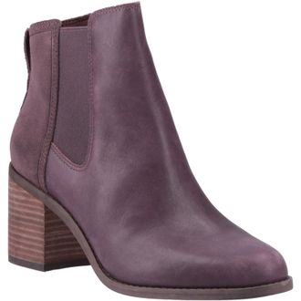 Toms Toms Womens/Ladies Evelyn Leather Boots (Plum) - Purple - Size UK 7