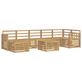 vidaXL Conjunto De Sof&aacute;s De Exterior 8 Pcs Blanco 59 X 59 X 37 Cm Vidaxl