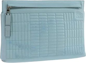 Loewe Pre-owned Clutches, female, Blue, Size: ONE SIZE Pre-owned Clutch Bag