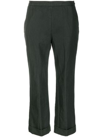 Aspesi cropped flared trousers - Grey