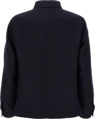 Tom Ford Mens Blue Wool Blouse