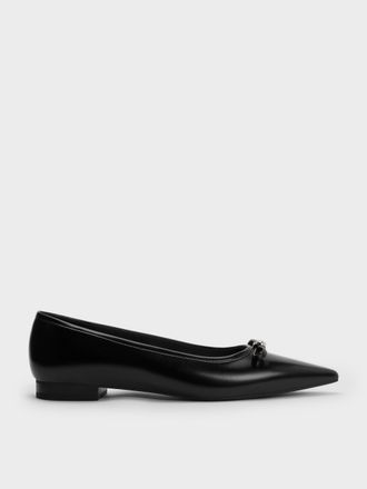 Charles & Keith Bow Pointed Ballet Flats