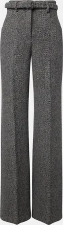 Gabriela Hearst Norman belted cashmere and wool wide-leg pants