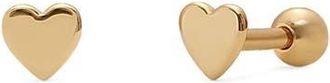 Made by Mary Heart Stud Earrings in Gold Vermeil at Nordstrom