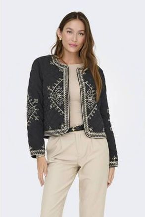 Jacqueline de Yong jasje quilted zwart