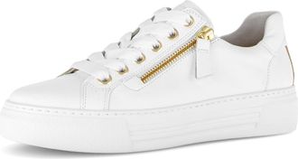 Gabor Womens Low-Top Trainers, Womens Trainers, Moderate Extra Width (G), White Platino 51, 4-4.5 UK