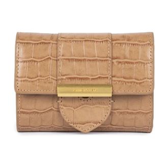 Lancaster Portefeuille Exo Ily - Sophistication Cuir Effet L&eacute;zard - female - Lancaster - Wallets & Cardholders - Beige - ONE SIZE - Accessories