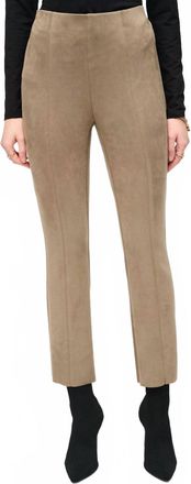 Joseph Ribkoff Womens Scuba Suede Flared Pants In Brown