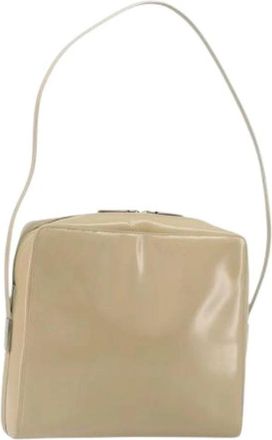 Gucci Pre-owned Vintage Schoudertas - Dames - Vintage Schoudertas - Beige - ONE Size - Leer - Vintage