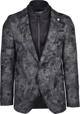 Digel Giacca in panno - Heren - Blazers - Zwart - M - Wol - Jassen