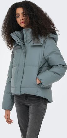 Only Steppjacke ONLY ONLAGNES COATED PUFFER JACKET OTW, Damen, Gr. XS, balsam gr&uuml;n, Steppware, Obermaterial: 100% Polyester, unifarben, normal, Jacken Step