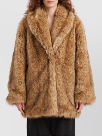 Frankie Shop faux fur relaxed-fit short coat