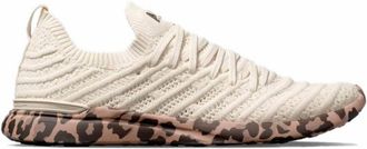 Athletic Propulsion Labs Womens Techloom Wave Athletic Sneakers In Parchment/caramel/leopard
