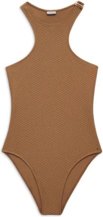 Anine Bing Camel One Piece Badpak - Dames - Badpakken - Bruin - XS - Badmode