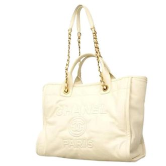 Chanel Bolso Tote Vintage Pre-owned - Pre-owned - Mujer - Beige - ONE SIZE
