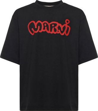 Marni Cotton T-Shirt With Logo