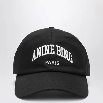 Anine Bing Cappello da baseball Jeremy nero in cotone