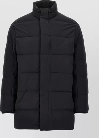 Emporio Armani quilted high-neck midi down padded coat