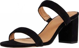Soludos Womens Ines Heel In Black Suede