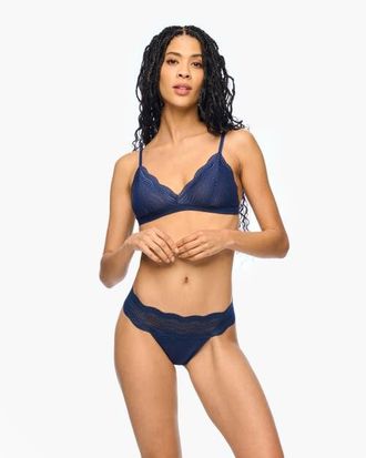 Cosabella Dolce Bralette in Navy Blue at Nordstrom, Size Medium