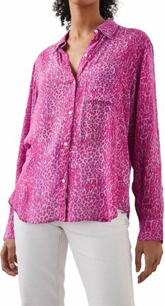 Rails Josephine Shirt In Magenta Cheetah