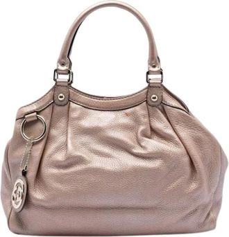 Gucci Pre-owned Handbags, female, Pink, Size: ONE SIZE Pre-owned Sukey Tote
