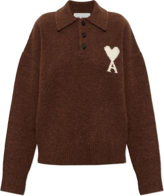 Ami Dames, Truien, Bruin, Maat: S Wol
