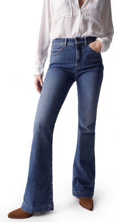 Salsa Push in Secret Glamor Flare Jeans Blue