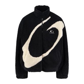 Balenciaga Faux Fur & Shearling Jackets, male, Black, S, Loop Sports Icon Zip-up Jacket