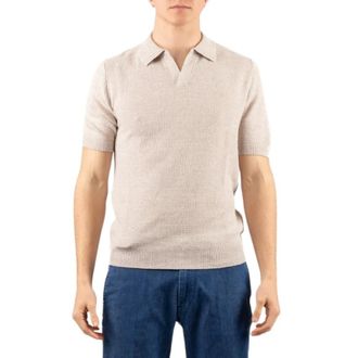 Gran Sasso Polo - male - Gran Sasso - Polo Shirts - Beige - XL - Tops