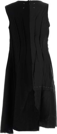 Maison Margiela Womens Dress Black Wool Vergine