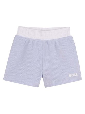 HUGO BOSS Cotton Polo and Shorts Set - Blue
