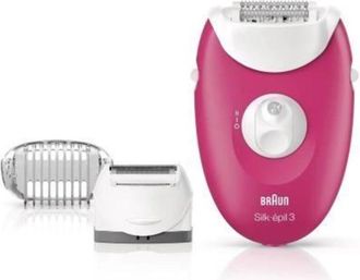 Braun Silk-&eacute;pil 3 3-410 Epilatore Rosa Bianco