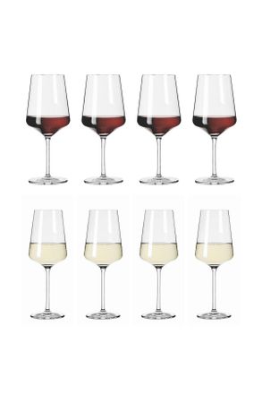 Ritzenhoff Gl&auml;serset, Transparent, Glas, 8-teilig, 544 ml, 22.5 cm, Made in Germany, FSC MIX, Gl&auml;ser, Gl&auml;sersets