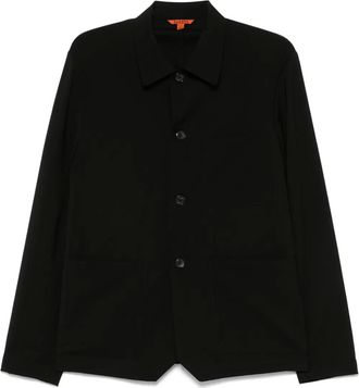 Barena Giacca-camicia in lana vergine - Nero