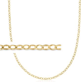 Ross-Simons Italian 14kt Yellow Gold Oval-Link Necklace