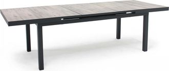 Oviala Mesa extensible de aluminio y cer&aacute;mica