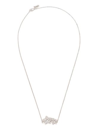 APM Monaco Pearl Blossom verstelbare halsketting - Zilver