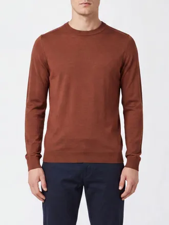 Paul Smith Maglia girocollo in pura lana Merino con bordi a costine