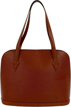 Louis Vuitton Brown Epi Leather Shoulder Bag Tote Bag (Pre-Owned)