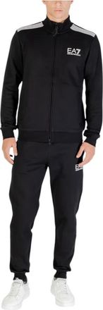 Emporio Armani Sportief Compleet Trainingspak - Heren - Trainingspakken - Zwart - 3XL - Katoen - Fitness