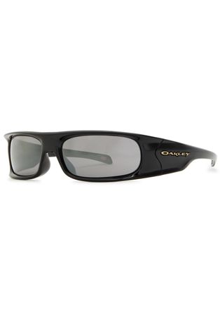 Oakley Highland Wrap-around Sunglasses - Black - One Size