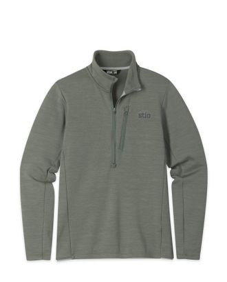 Stio | Mens Glide Power Stretch Half Zip Top, Size Extra Extra Extra Large in Canyon Rock Heather